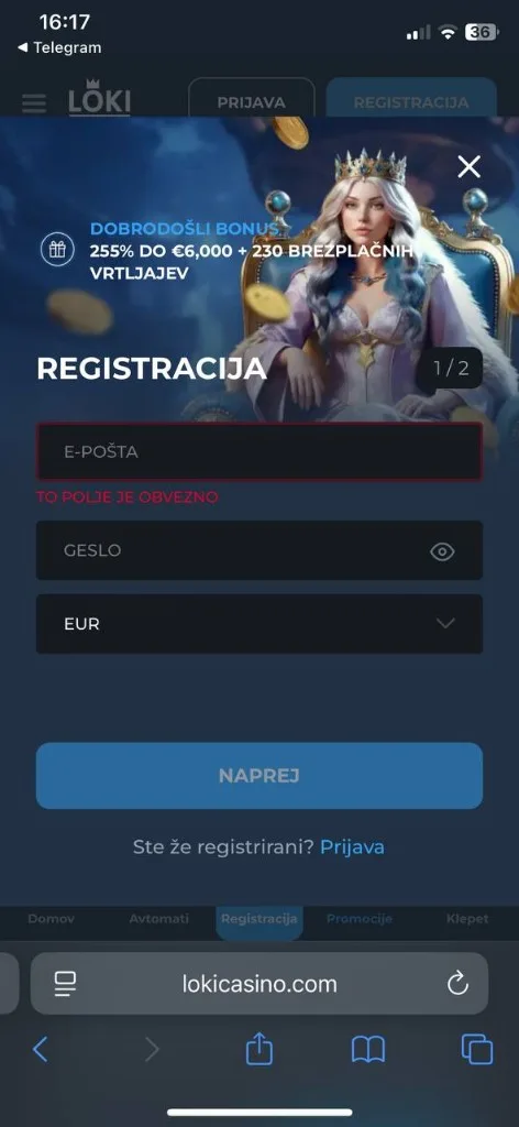 Loki mobilni zaslon 4